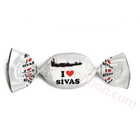 I Love Si̇vas Logolu Bonbon Şeker